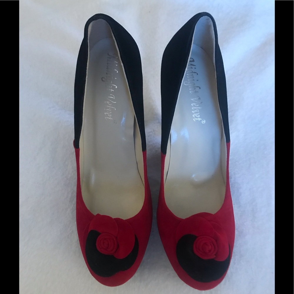 Midnight Velvet Heels